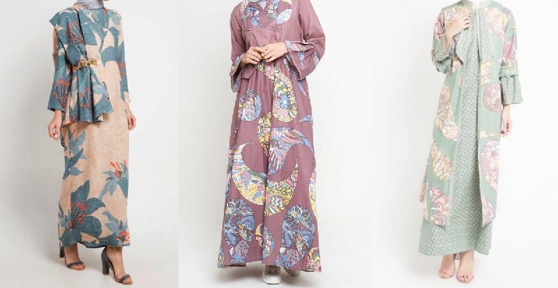 Gamis Kombinasi Batik, Unik dan Elegan dalam Satu Busana